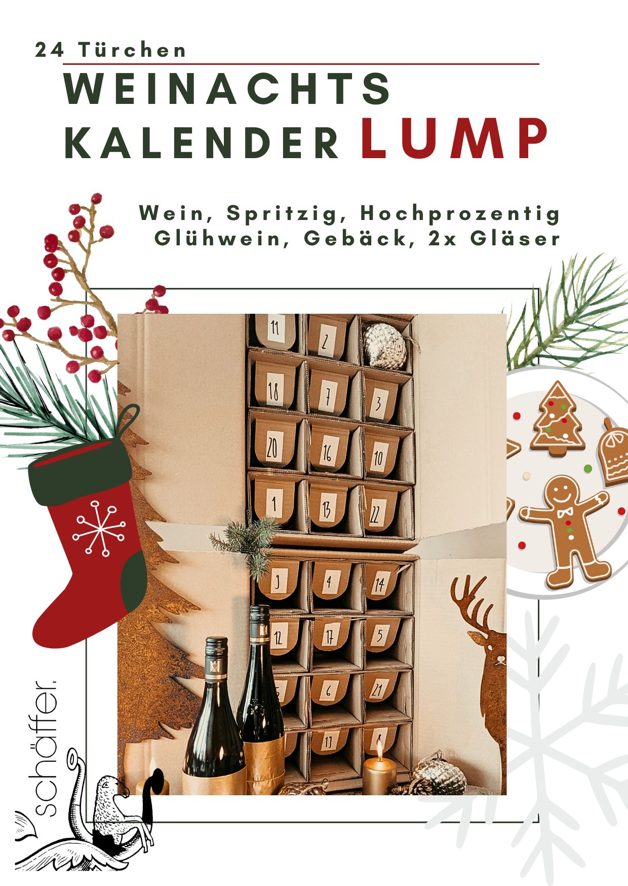 Weinachtskalender Lump 2024 | Adventskalender mit Wein