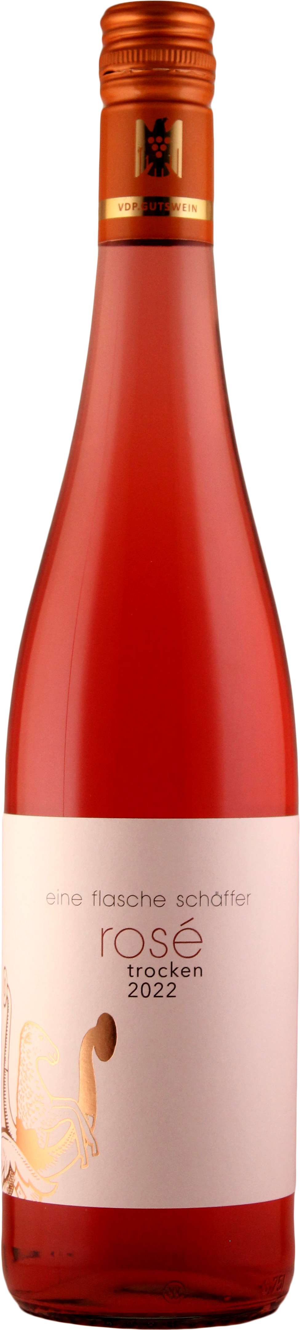 2022 eine flasche schäffer Rosé VDP.Gutswein trocken
