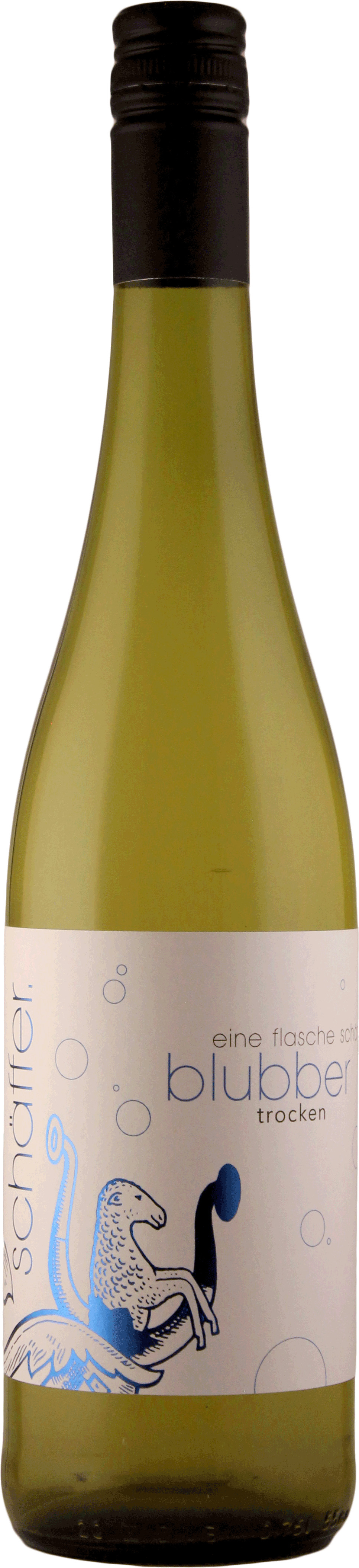 eine flasche schäffer blubber | Deutscher Perlwein / Secco